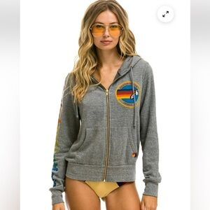 Aviator Nation Gray Hoodie with Rainbow Logo

Good condition. Minimal wear.